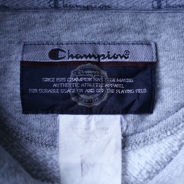 "Champion" light gray color super over silhouette sweat parka