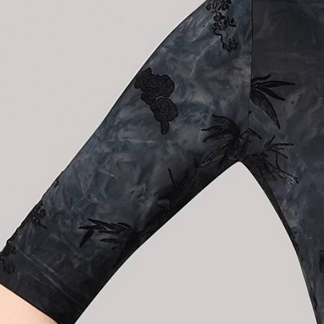 フロッキープリントデザイン　 レオタードトップス　ds0802