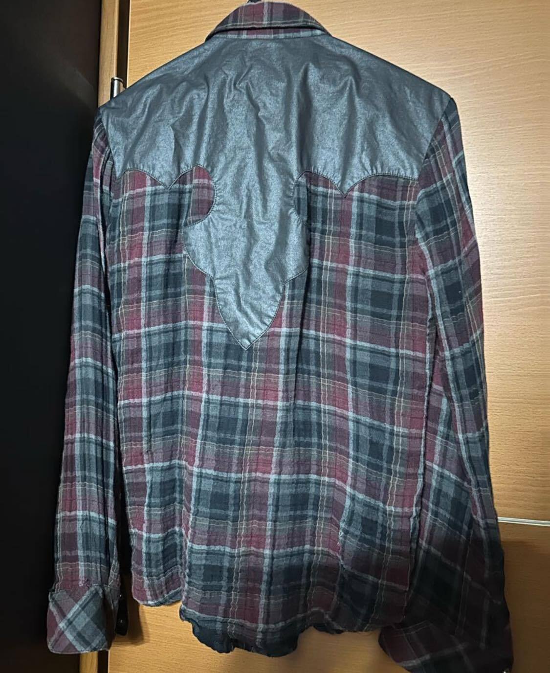 CHROME HEARTS クロムハーツ ウエスタン ガーゼ チェックシャツ ダガー