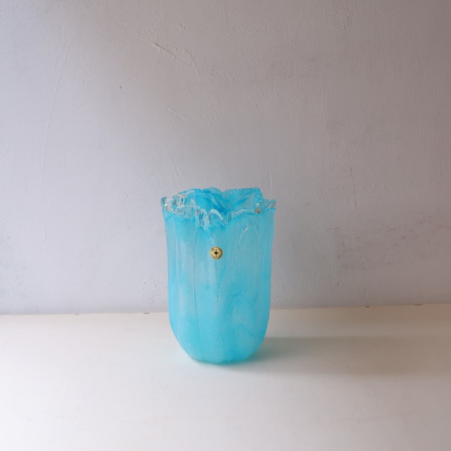 ブルーハワイのかき氷のような花瓶