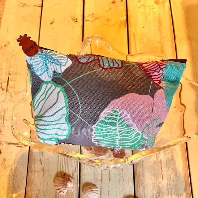 キャンバスポーチ(フラワー/マルチカラー)