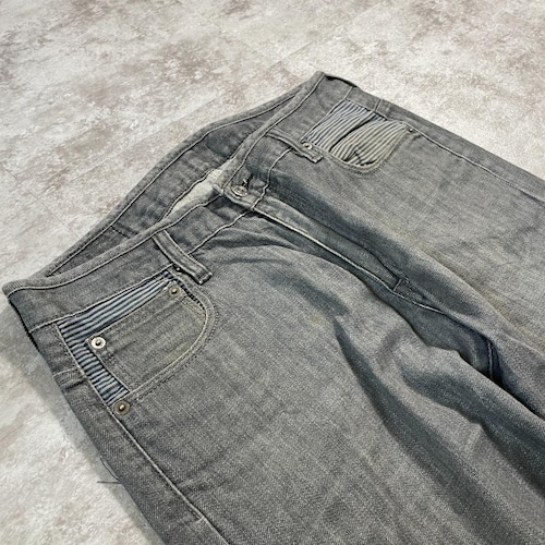 【W30 L30】 usa levi's 先染ブラック リーバイス 569 詳細写真9
