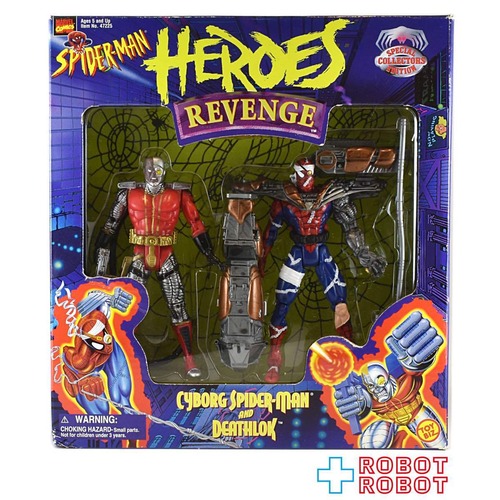 トイビズ スパイダーマン ヒーローズリベンジ サイボーグ・スパイダーマン＆デスロック アクションフィギュア 箱入