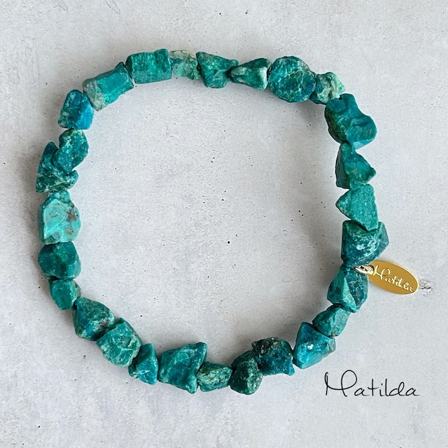 rough rock bracelet（クリソコラ）