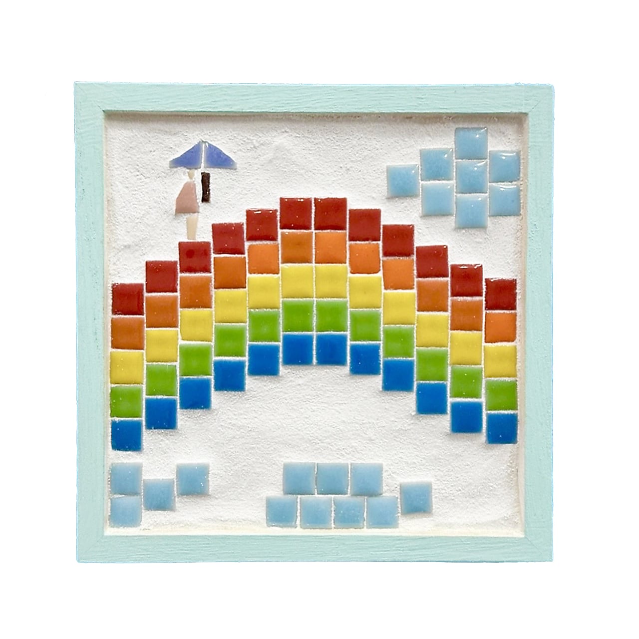 鍋敷き(小) モザイクタイル手作りキット 虹 | 志摩地中海村オンライン