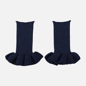 UMILE Yarn FRILL CUFFS / NAVY