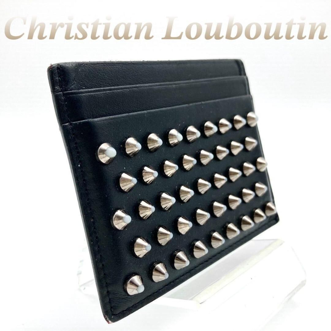 Christian Louboutin スタッズ名刺入れ Christian Louboutin] スタッズ レザー カードホルダー 税込み