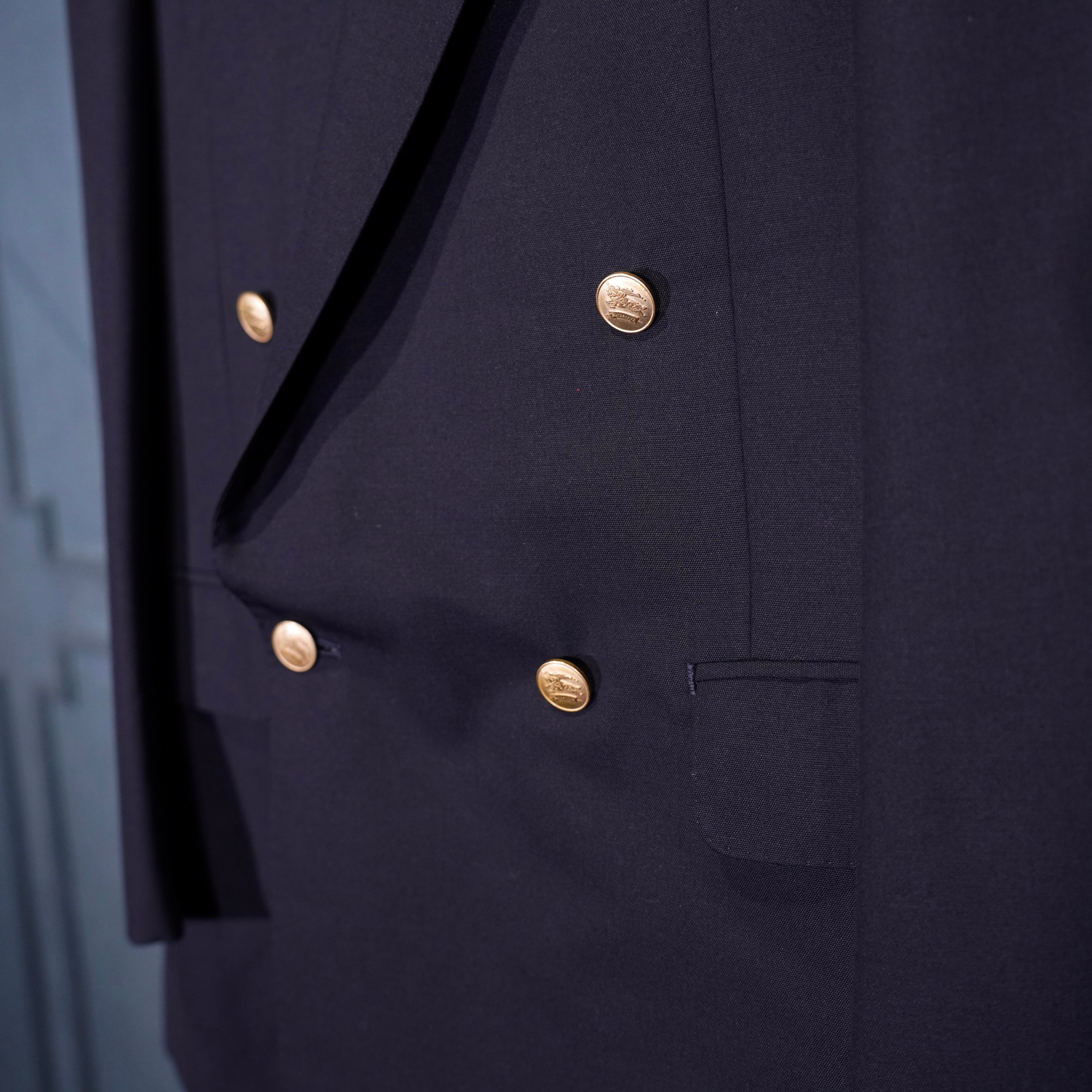 Burberrys GOLD BUTTON NAVY COLOR BRAZER/バーバリーズ金ボタン紺ブレ