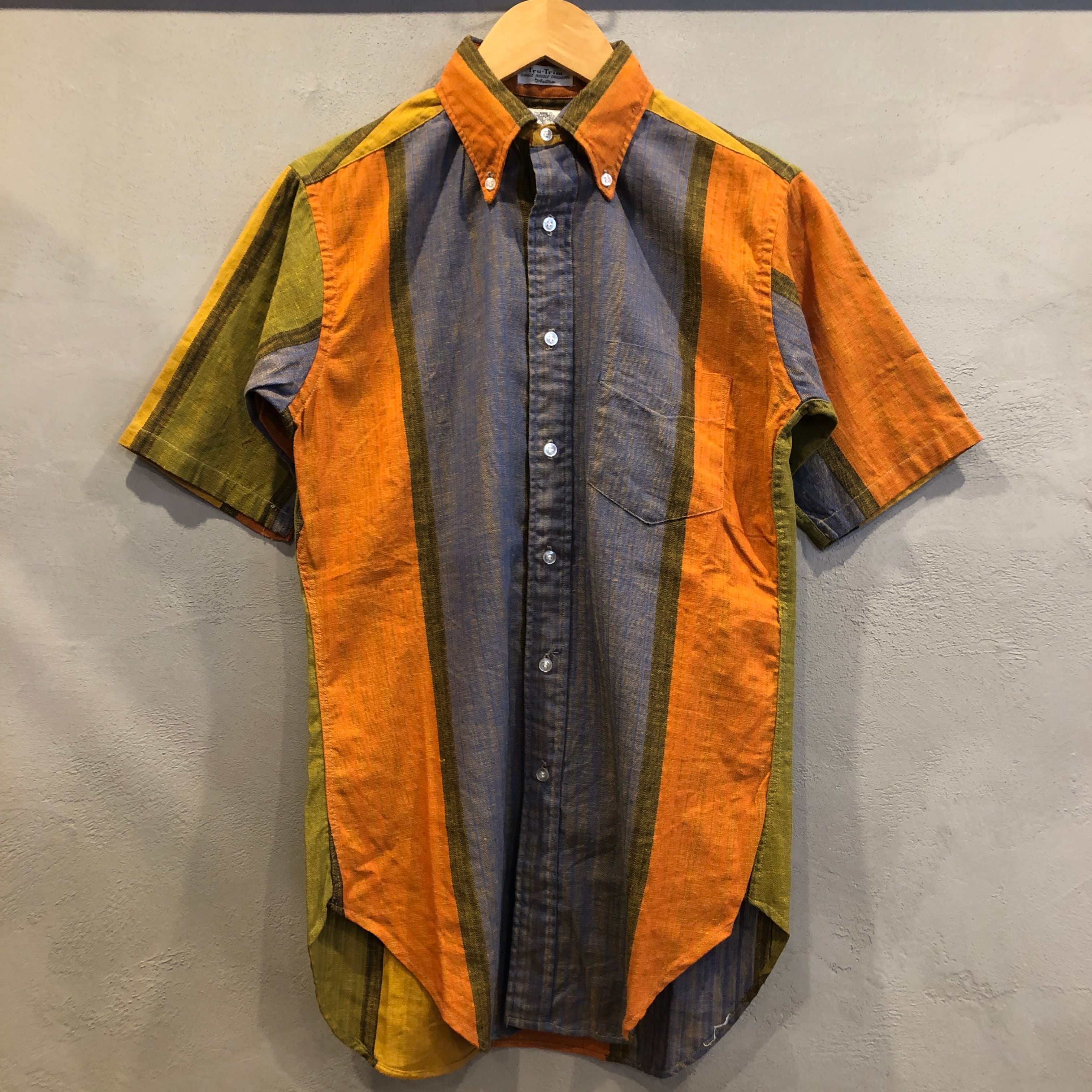 1960s AETNA S/S 3点留 STRIPE SHIRT | safarionline