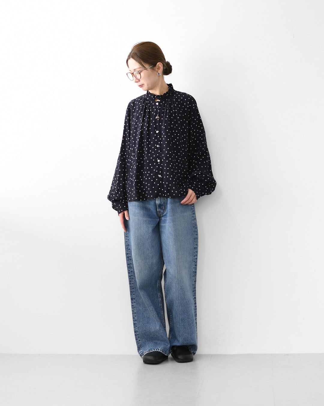 MidiUmi [ミディウミ] IPEKER print dots shirt [4-730006] イペカ