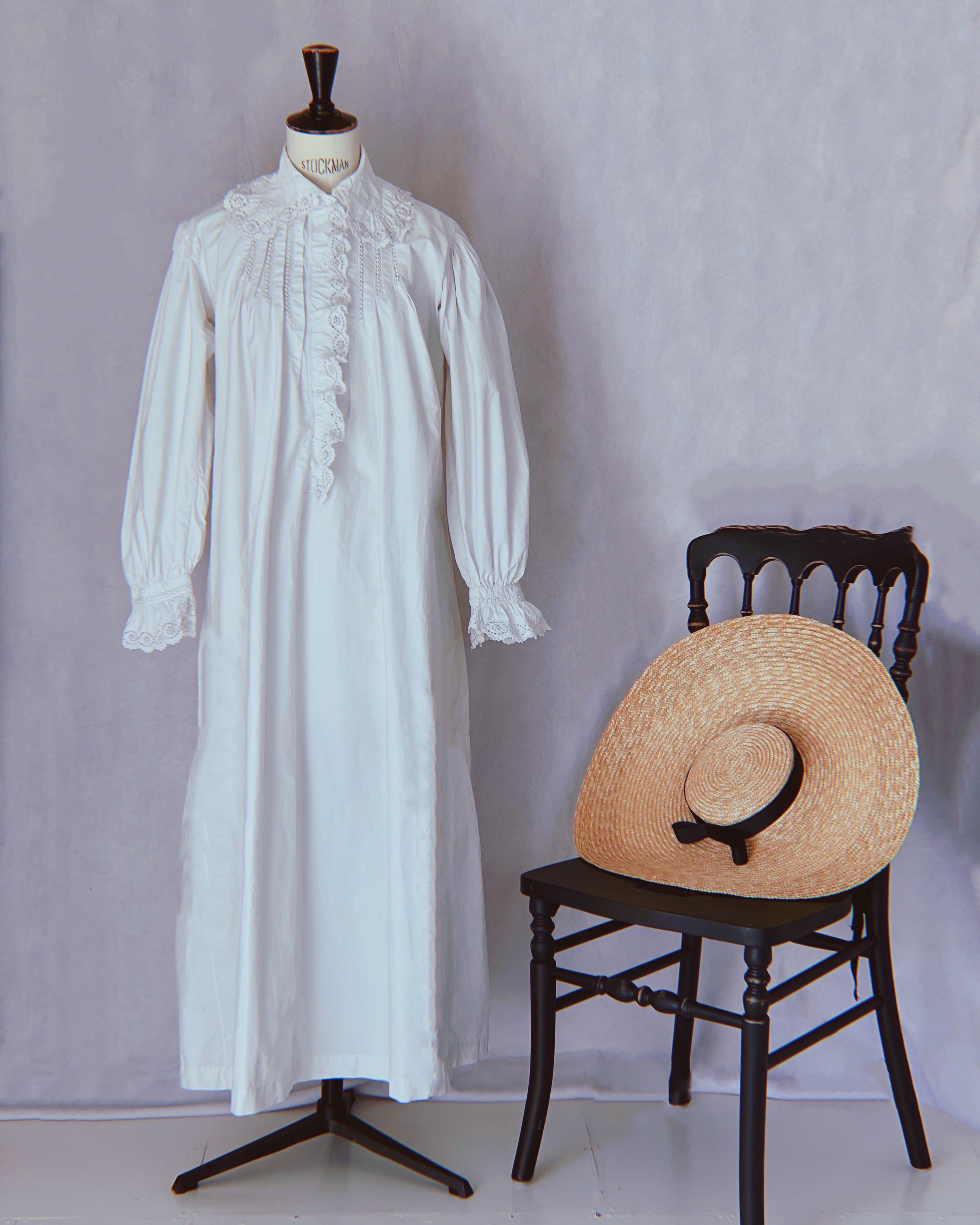 1900's France Antique Victorian Night Dress / フランスアンティーク ヴィクトリアン ナイトドレス |  BOUDOIR powered by BASE