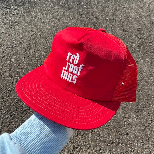 DEADSTOCK "red roof inn" Employee Cap Made in USA