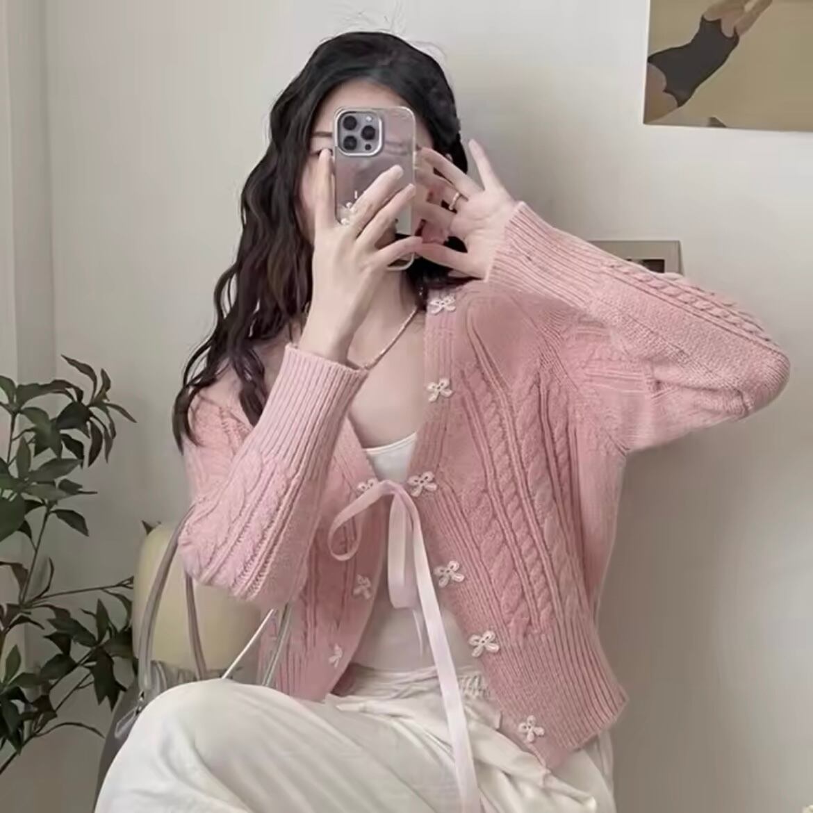 ロマンティックリボンカーディガン