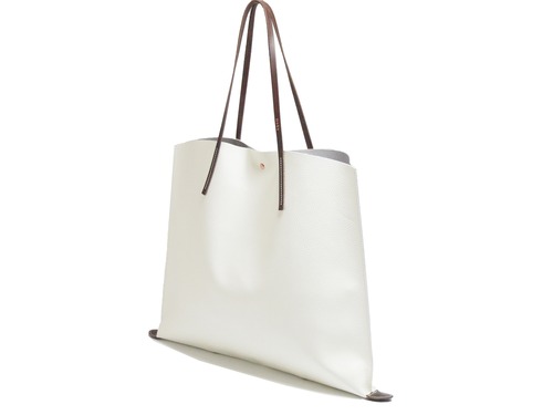 muku PAPIER 803　ホワイト　シュリンクレザー　ショルダーバッグ