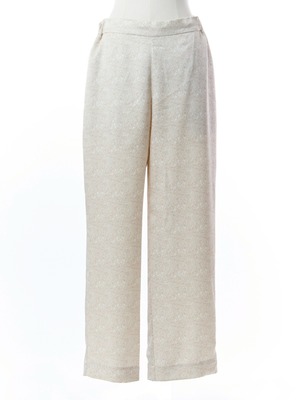 サテンペイズリーパンツ(ベージュ)