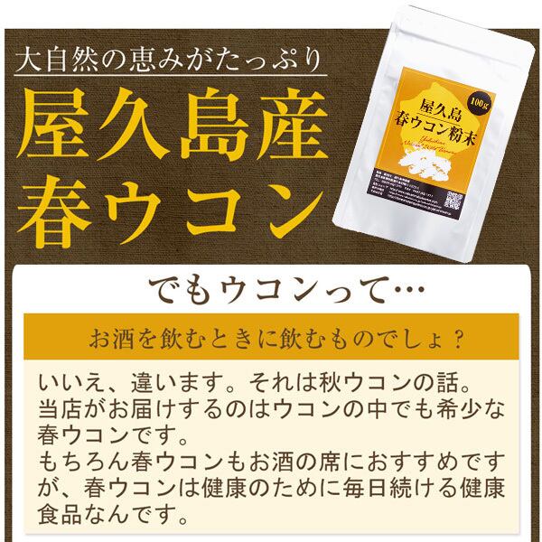 屋久島春ウコン粉末(100g)3袋セット | 屋久島ウコン本舗