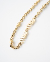 〈miu miu〉Logo Chain Necklace