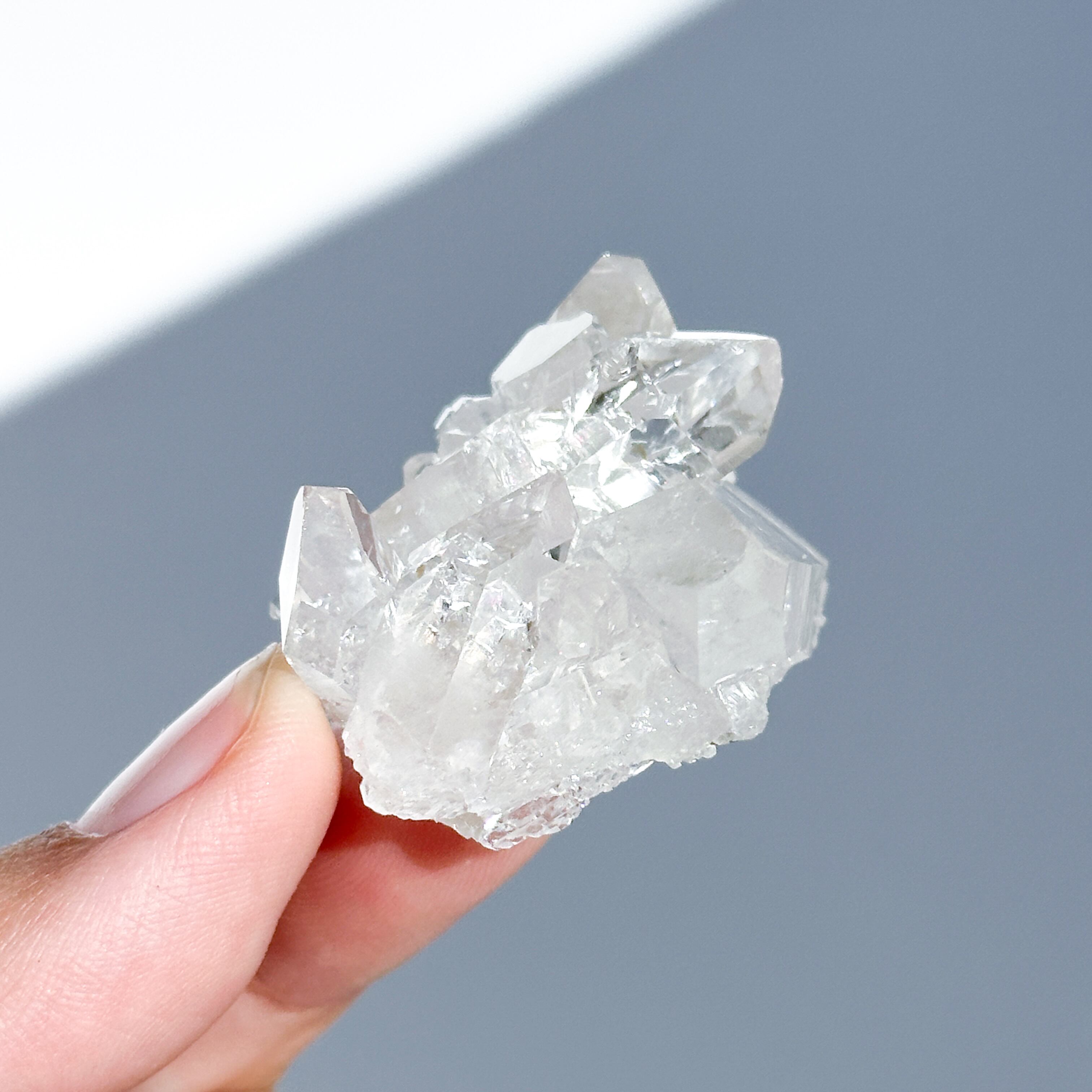 虹◎ゼッカ産水晶クリアクォーツ クラスター52◇ Clear Quartz