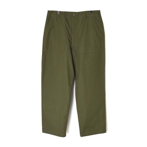 HTS │コットンカルゼベイカーパンツ（カーキ）コットン100%
