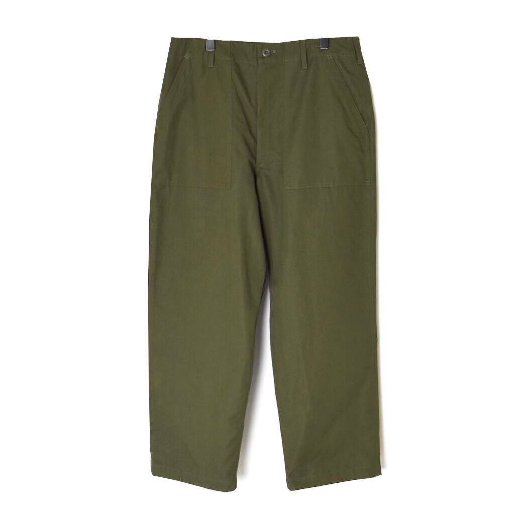 HTS │コットンカルゼベイカーパンツ(カーキ)コットン100%