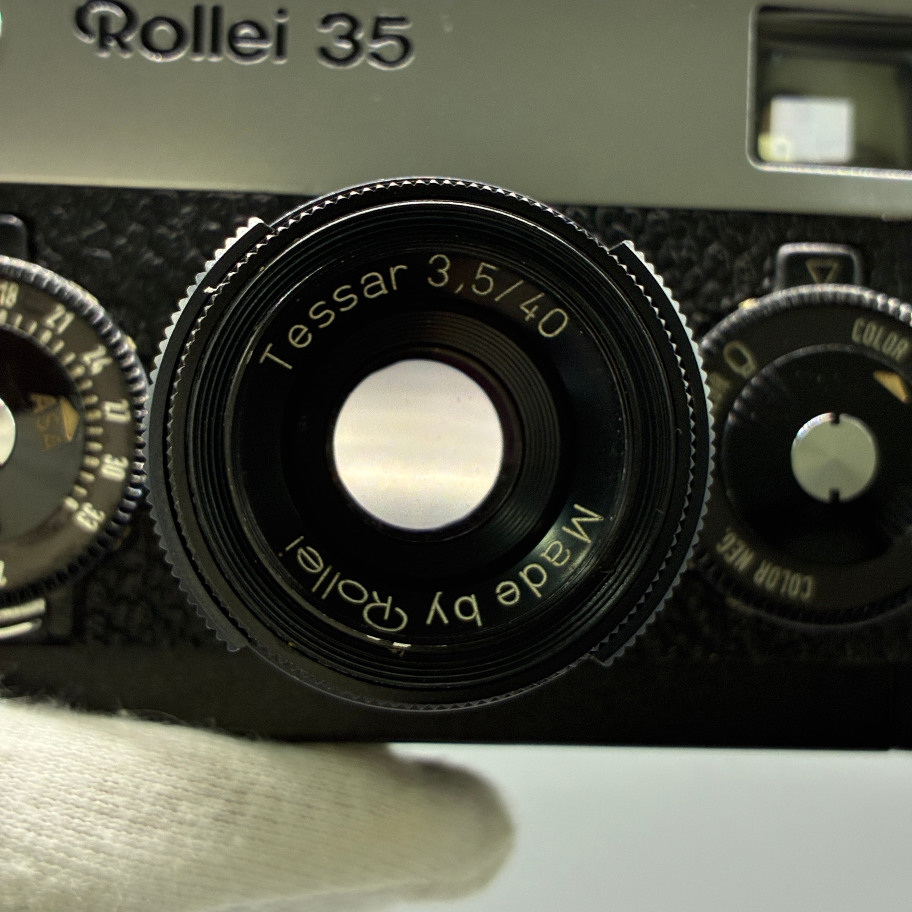 撮影確認済】Rollei 35 Tessar 40mm F3.5 シンガポール製 露出計不動