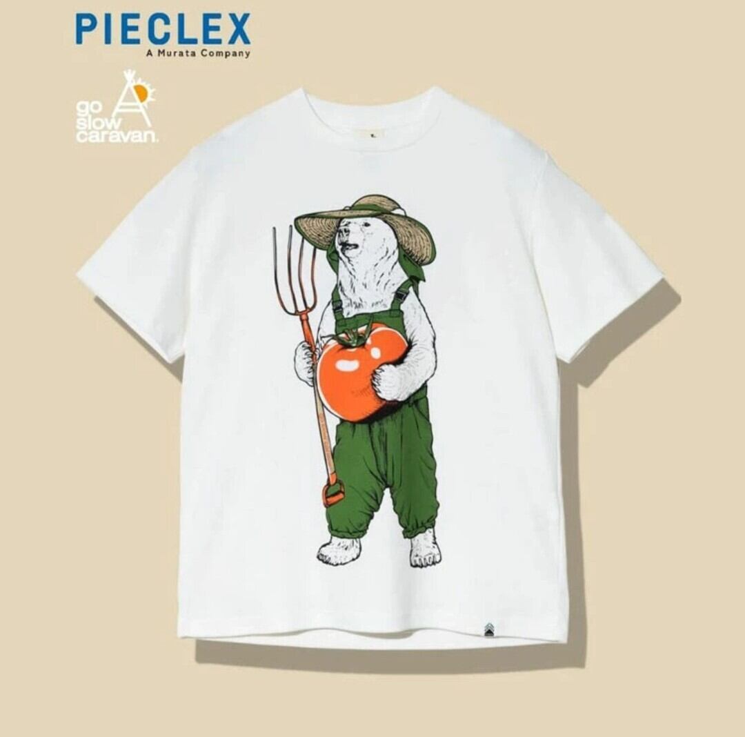 goslowcaravan 白熊トマト PIECLEX TEE（ホワイト）