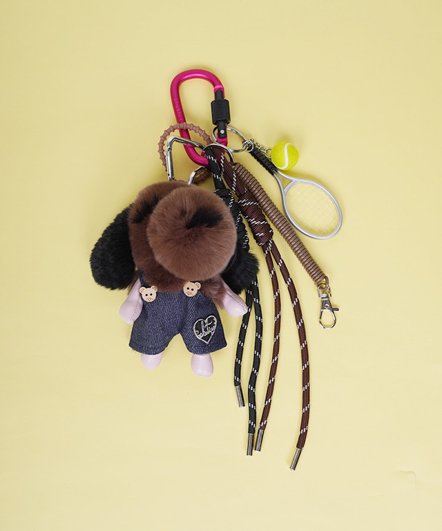 【直営限定ITEM】ドレスアップファーDOGGY BAGチャーム (BROWN)　CQ-47514H