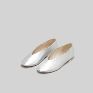 【_Fot】V ballet レザーパンプス/ gold /0103s