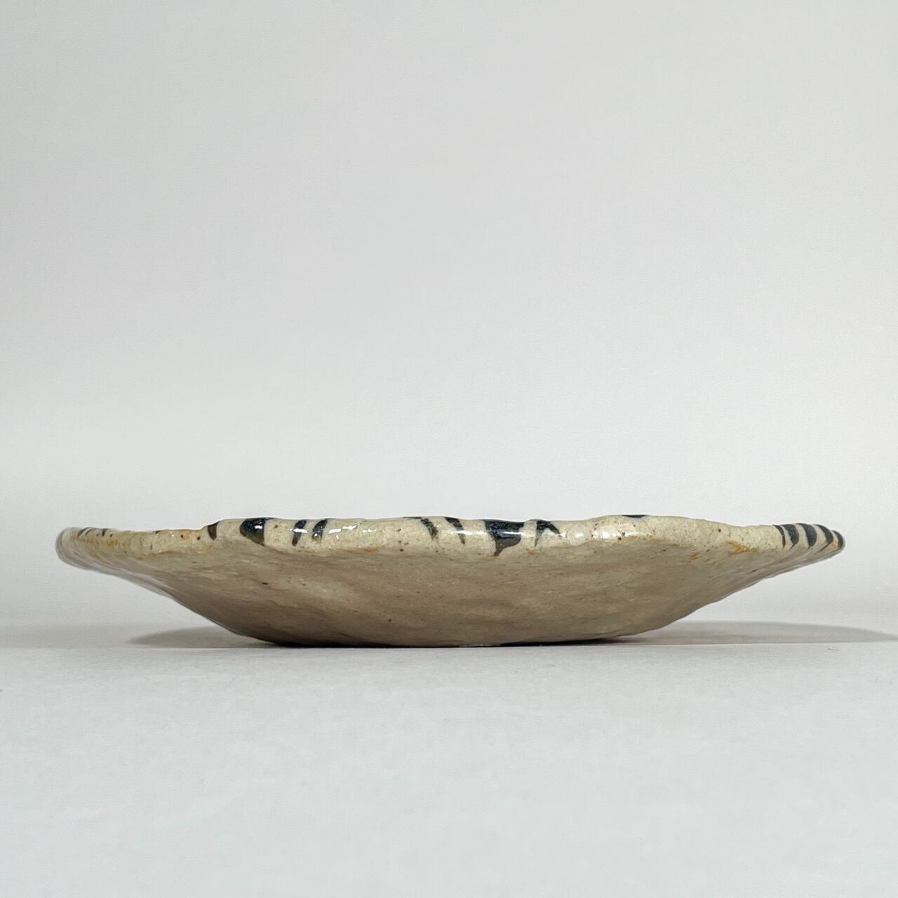 有名陶芸家 佐々木忍 猫プレート Mサイズ 茶トラ黒猫キジトラ白猫