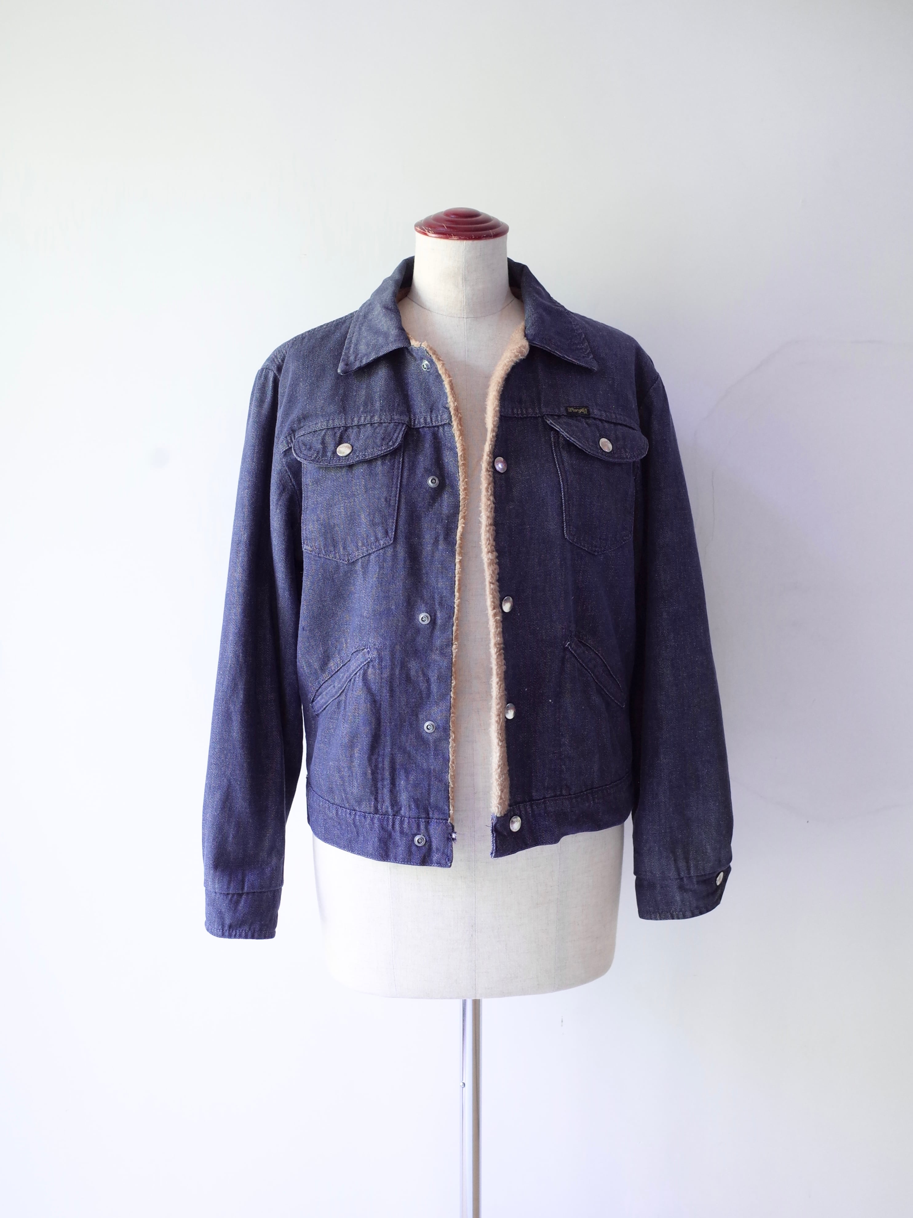 70-80s Wrangler Sherpa-Lined Denim Jacket
