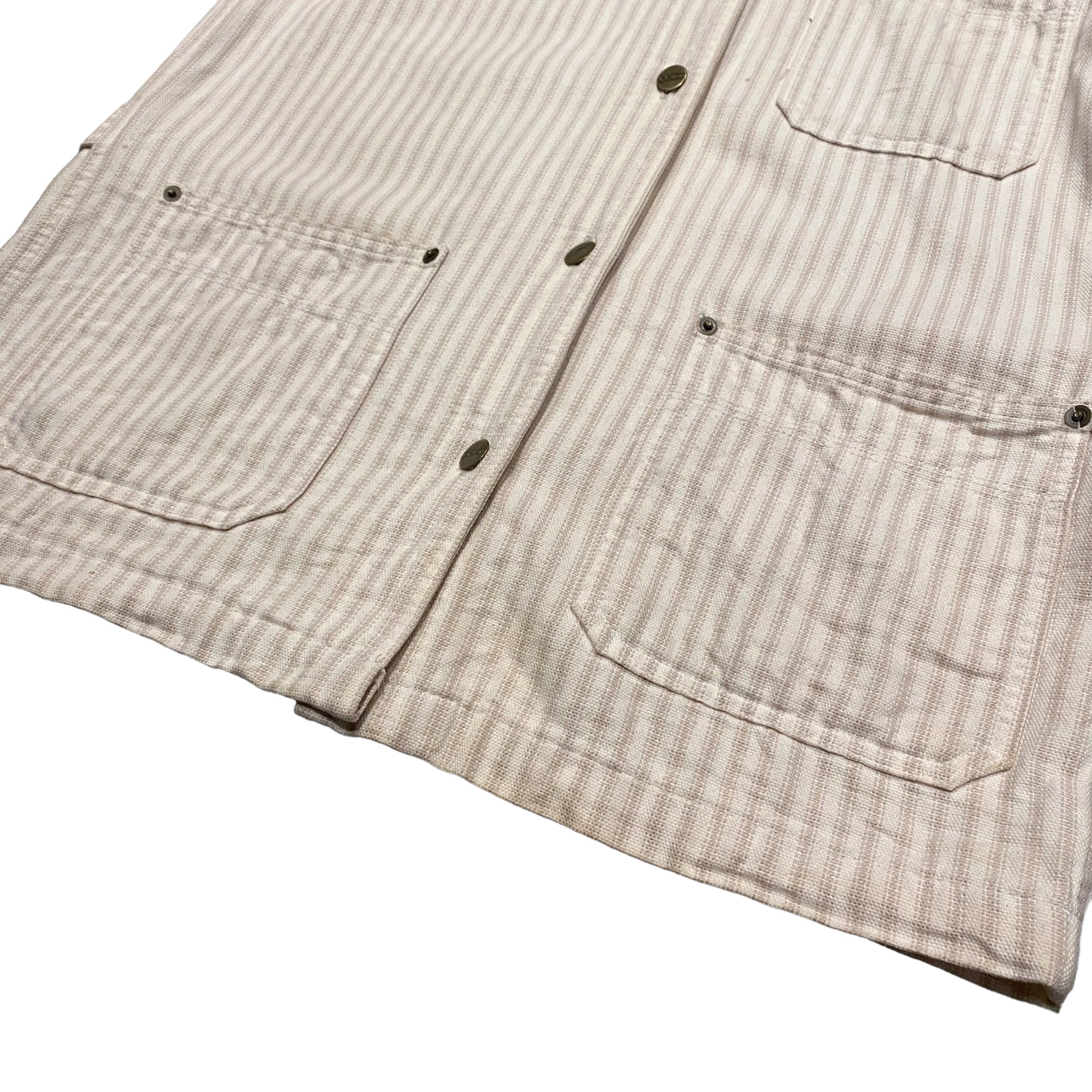80-90's USA製 LL Bean Hickory Stripe Coverall S / エルエル 80-90's USA製 LL Bean Hickory Stripe Coverall S / エルエル