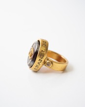 〈CHANEL〉CC Mark Gripoix Candy Ring 1990s
