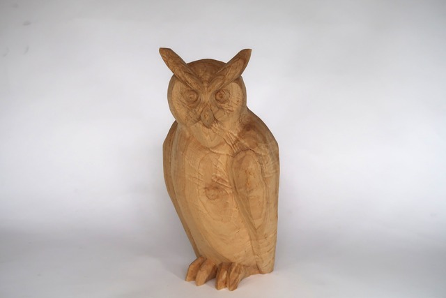 The Silent Watcher ― An Original Owl Sculpture by Tessō Mori