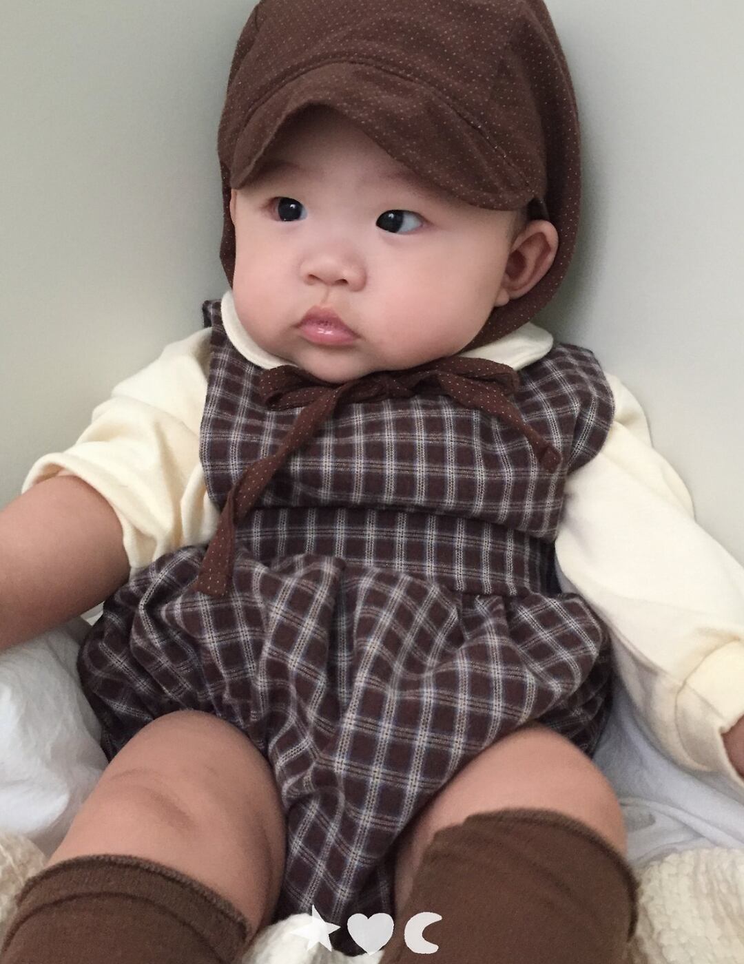 送料無料【予約】/ babyチェックロンパース /lalaland