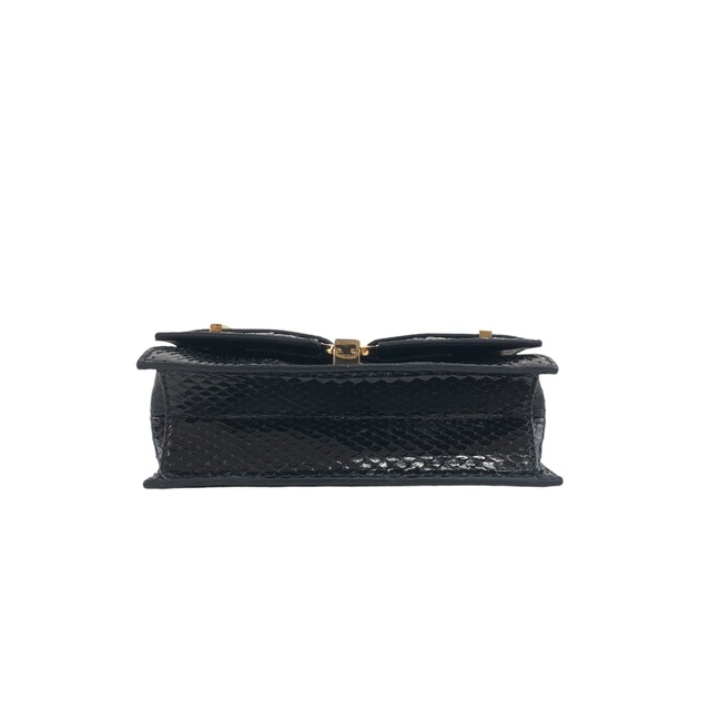 GUCCI グッチ ショルダーバッグ ブラック リザード フラップ vintage ヴィンテージ オールド d5877a