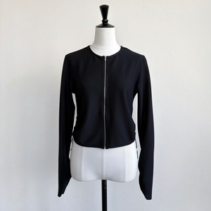 Double Standard Clothing メッシュトリコットジッパートップス 2508-120-263