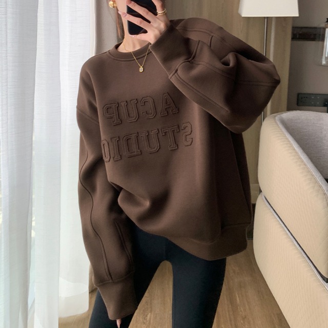 エンボスロゴ オーバーサイズ スウェット　SA9970