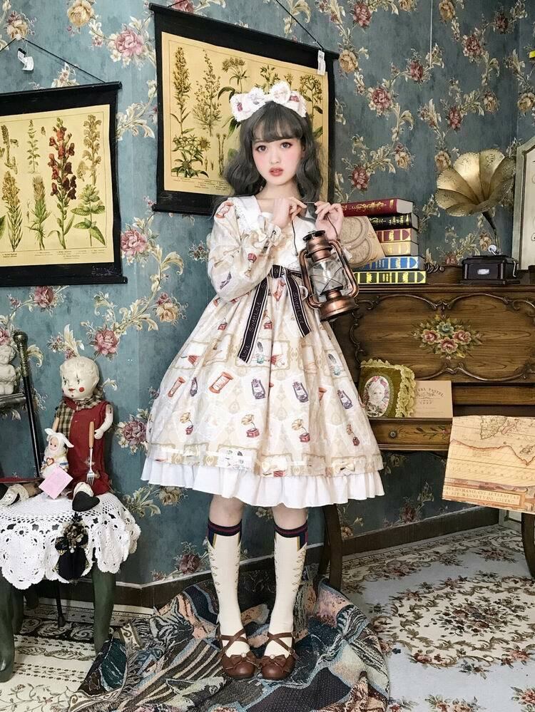 LO236 lolita オリジナル 洋服 ロリータ ワンピース 同人-