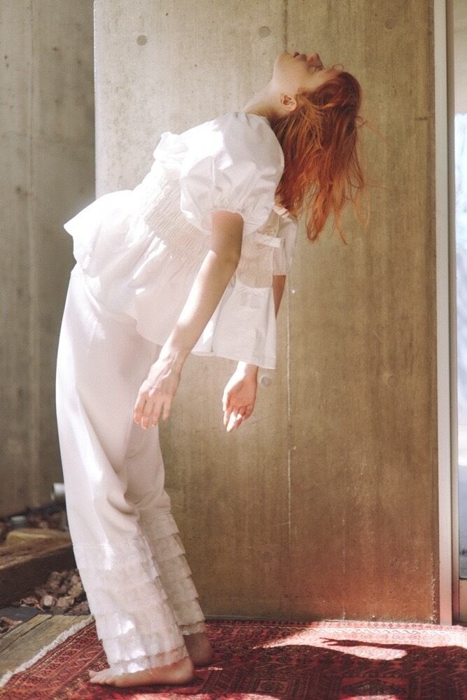トップス papier Louise blouse / white Louise blouse/white | papier.official