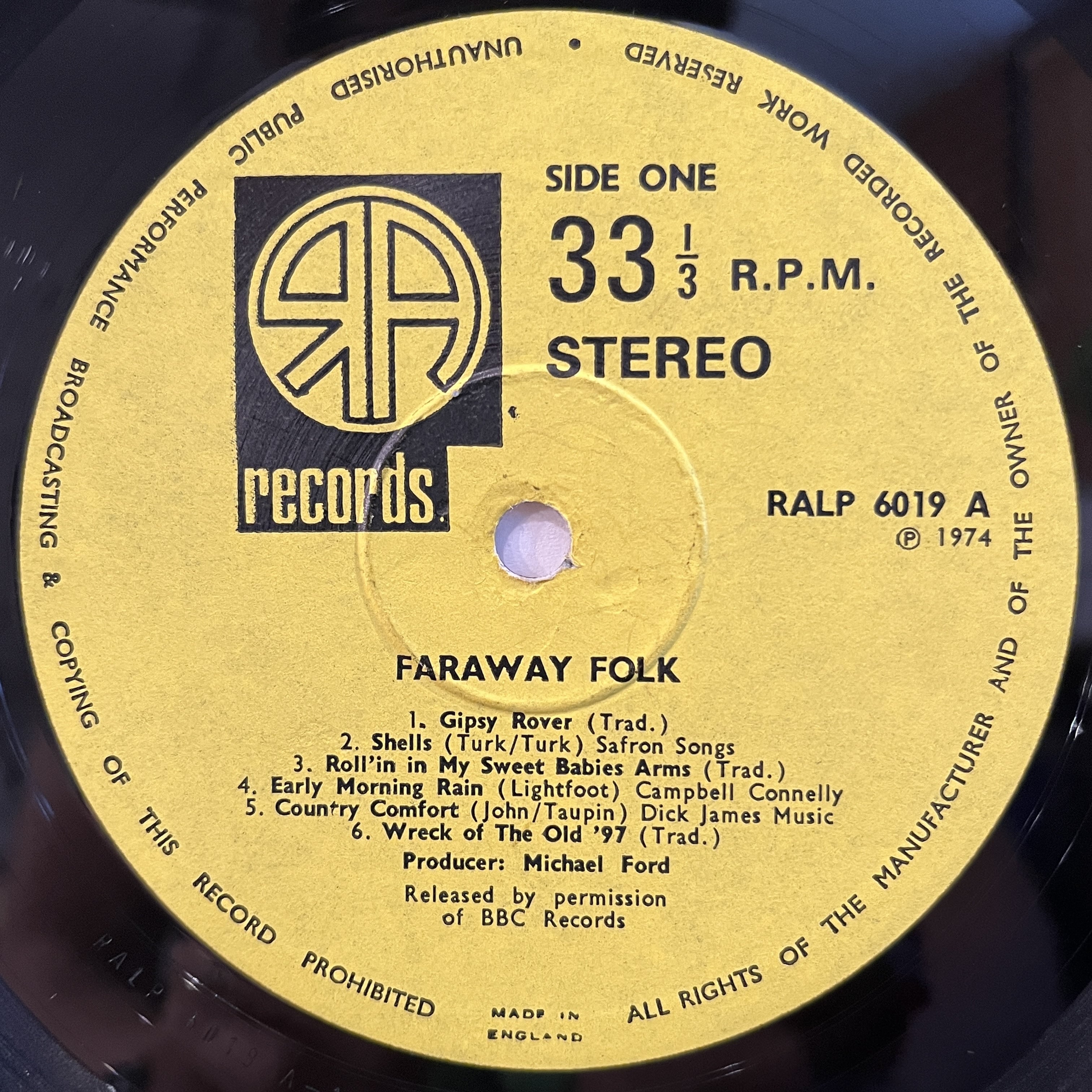 FARAWAY FOLK★Seasonal Man UK Ra Records