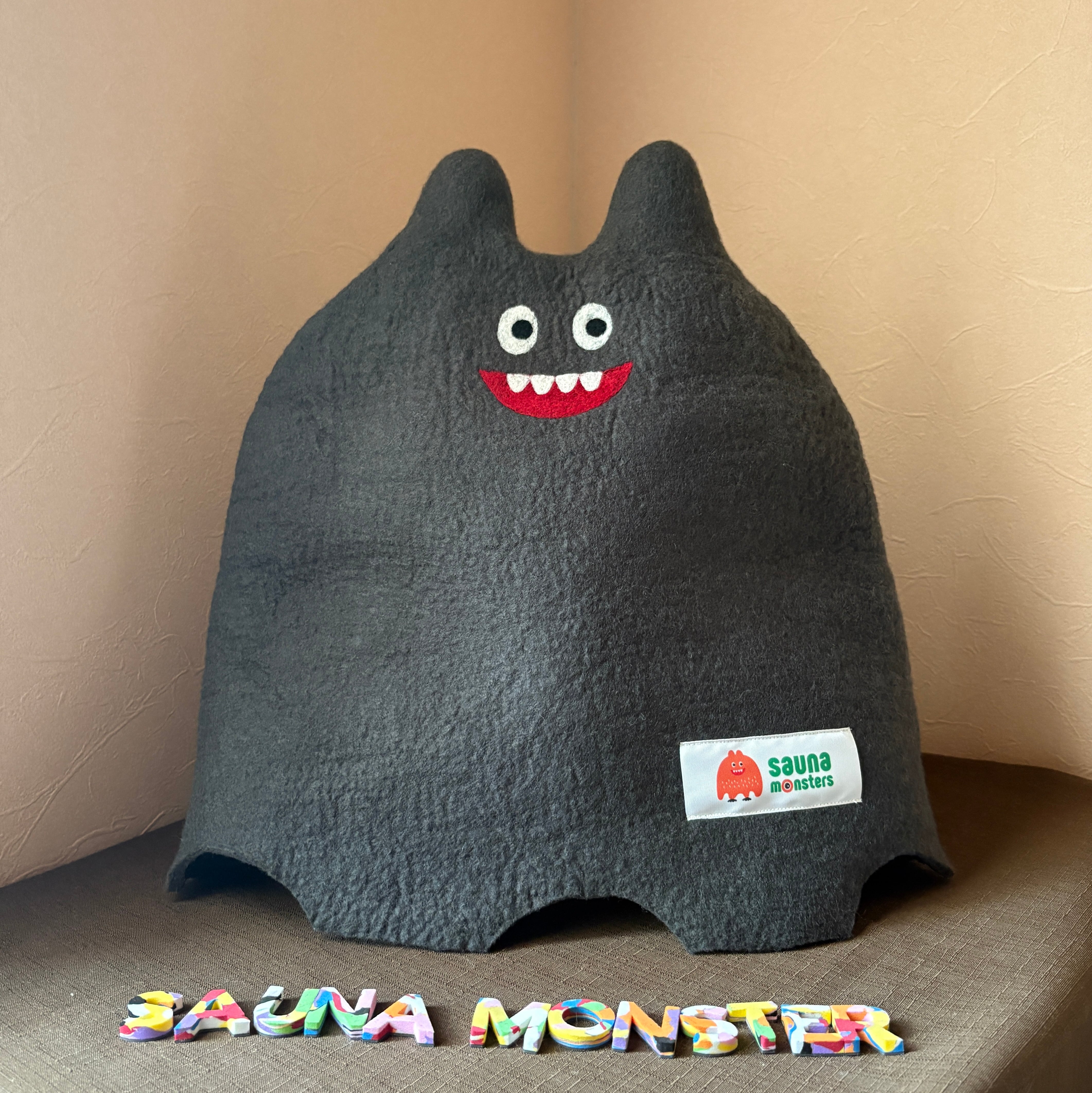 【未開封/当日発送】モンスターサウナ×良質蒸温　コラボサウナハット　黒 サウナモンスター【saunamonster】