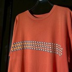【90s USA】OLD STUSSY　INTERNATIOPNAL　Tee　オレンジ　M　オールドストゥーシーTシャツ