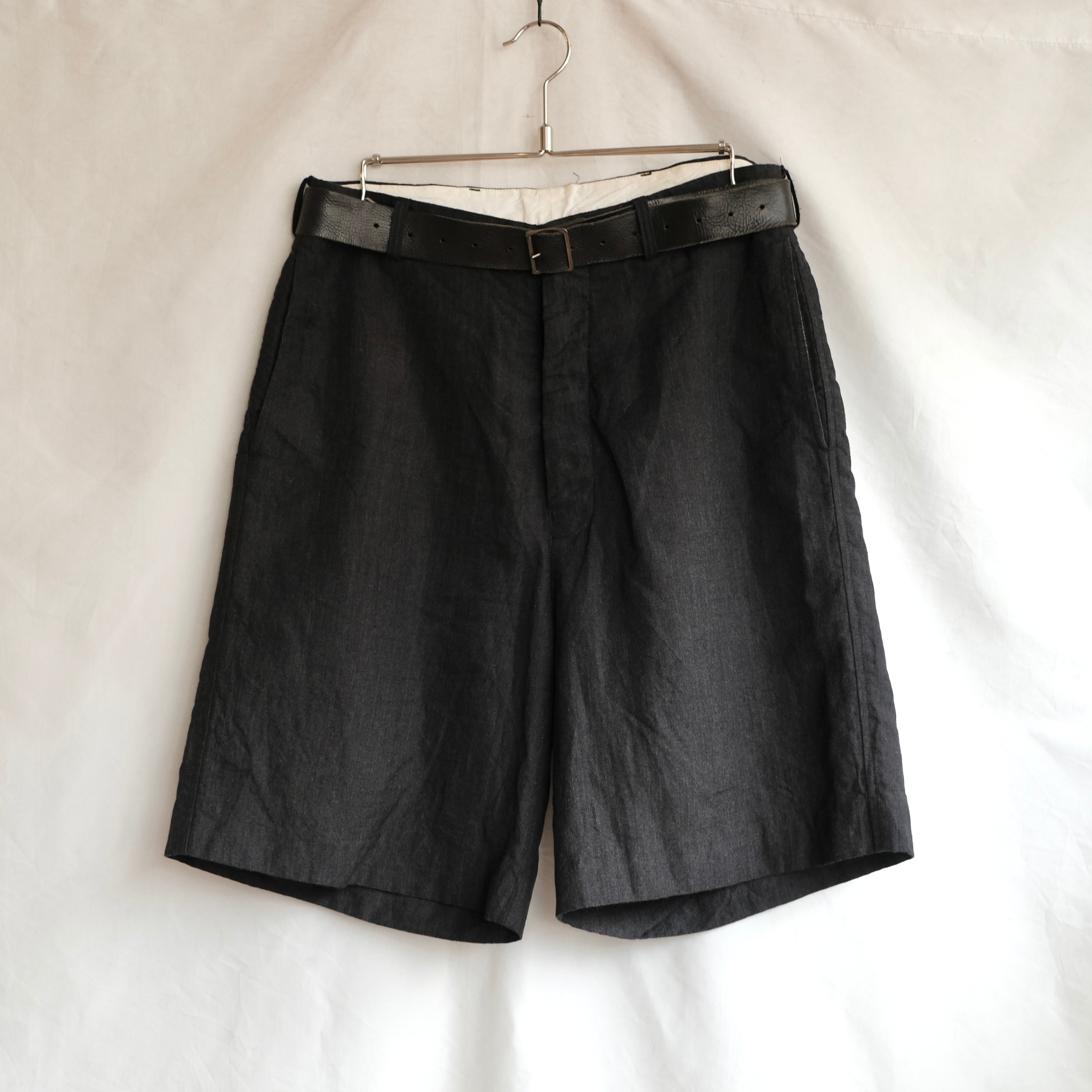 PAUL HARNDEN LEATHER BELT SHORTS | safarionline