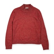 カシミヤ100% Monegal モネガル ニップ風 ニット セーター 38/レッド系 レディース