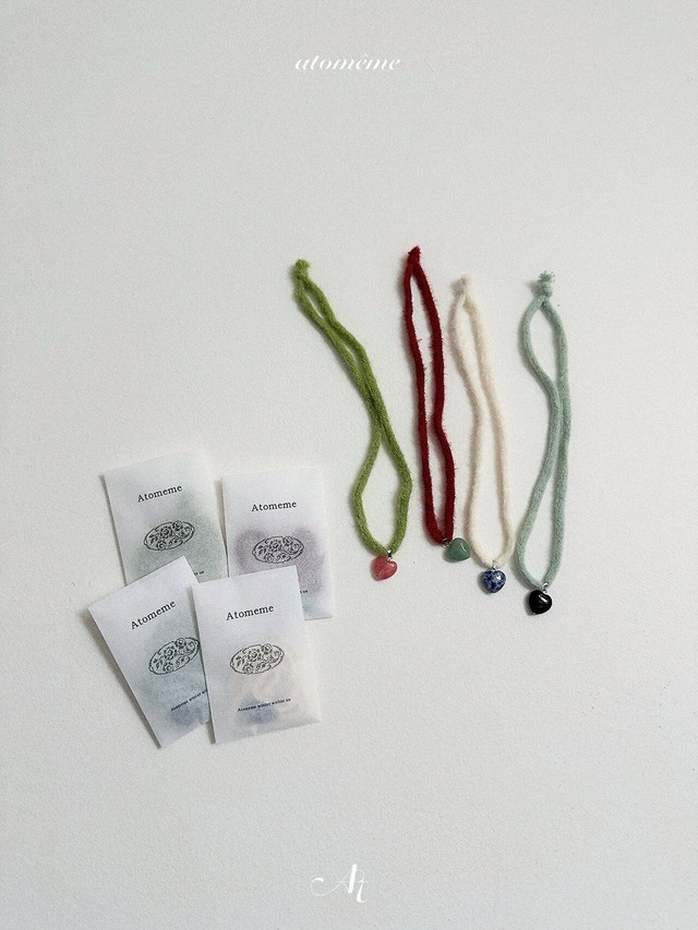 予約⌇atomeme/ Love gemstone necklace