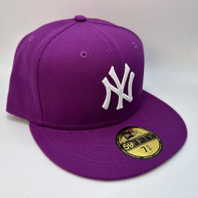 NEW ERA 59FIFTY/5950 ヤンキース　パープル　海外入荷