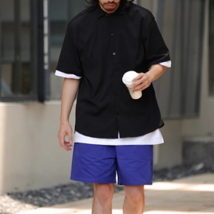 開襟ゆったりシャツ　0696