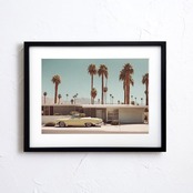 Hollywood｜西海岸ハリウッドのレトロモダンアートポスター｜部屋が映画のように変わる一枚｜｜A3ポスター