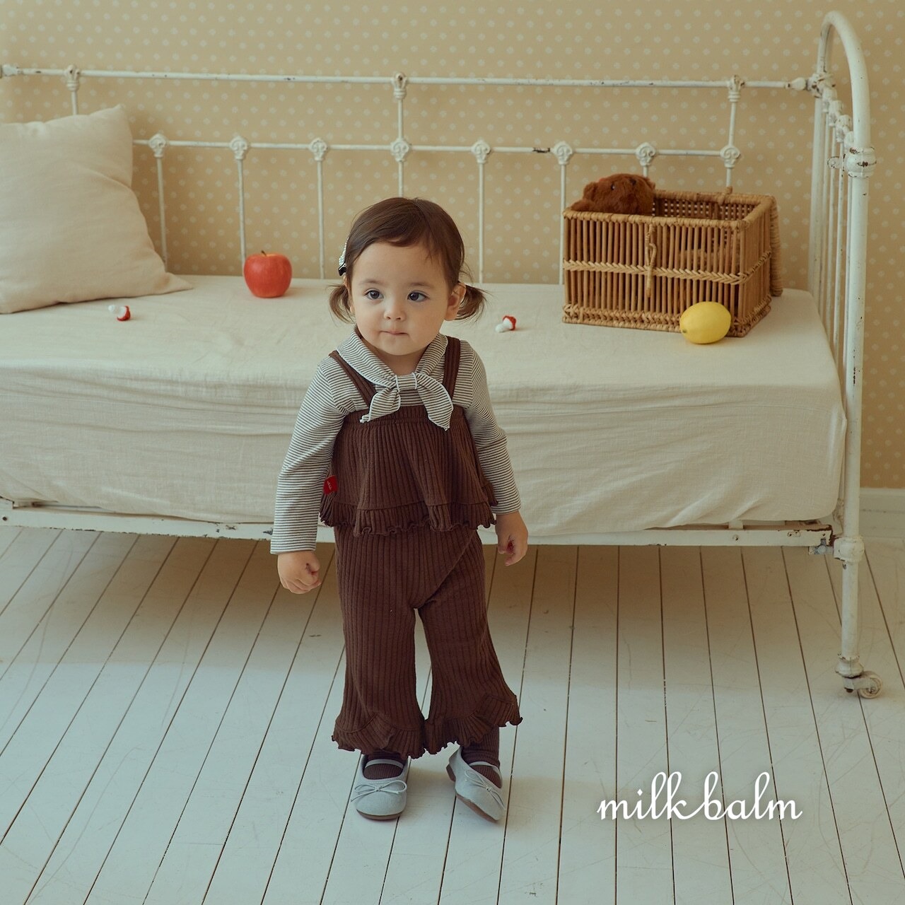 韓国子供服 / 26Autumn / Milkbalm / モモ ビスチェ / 女子服 / キッズ服 / 秋服 *XS~XL*