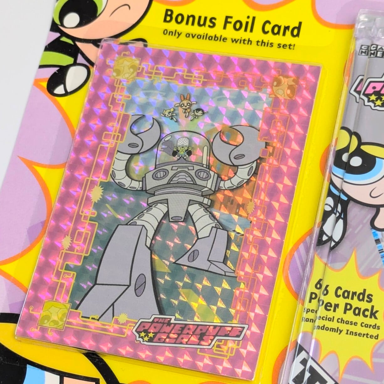 ☆DEADSTOCK 2000年製☆ 送料無料！【 パワーパフガールズ（ The Powerpuff Girls ）】Trading Cards SPECIAL SET カートゥーンネットワーク CARTOON NETWORK / VINTAGEトレカ単品 （1個=6CARDSが2個 +1BONUS Card）〚アメリカン雑貨 アメトイ〛